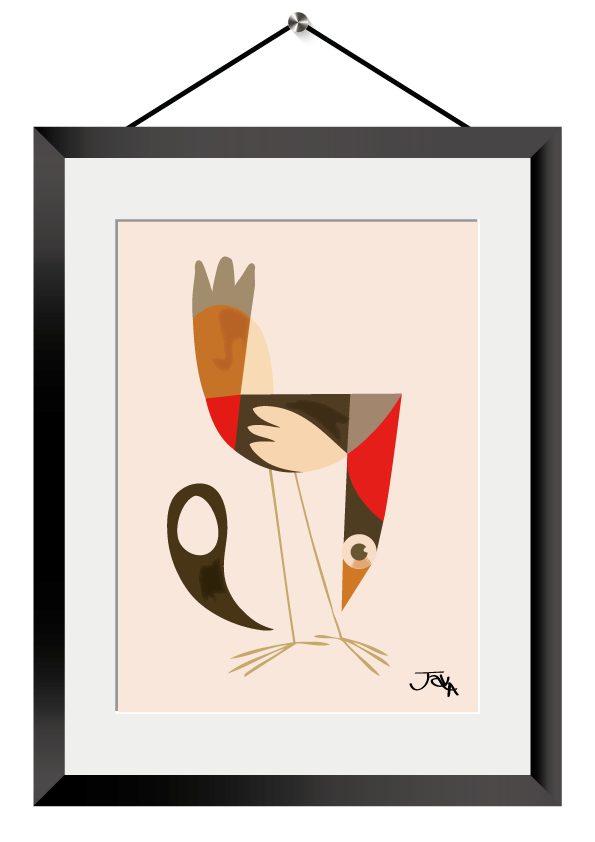 art minimaliste illustration cadre